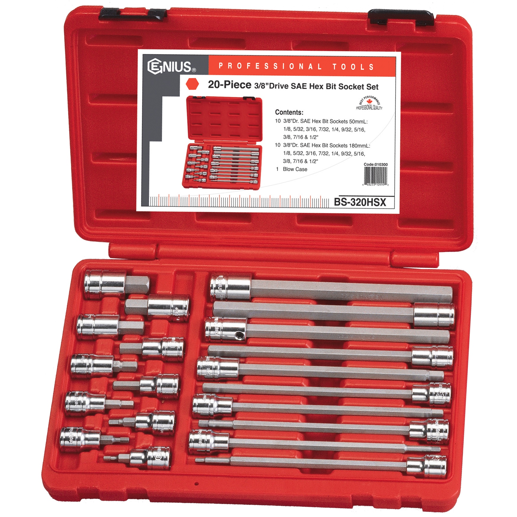 Genius Tools 20 Piece 3/8