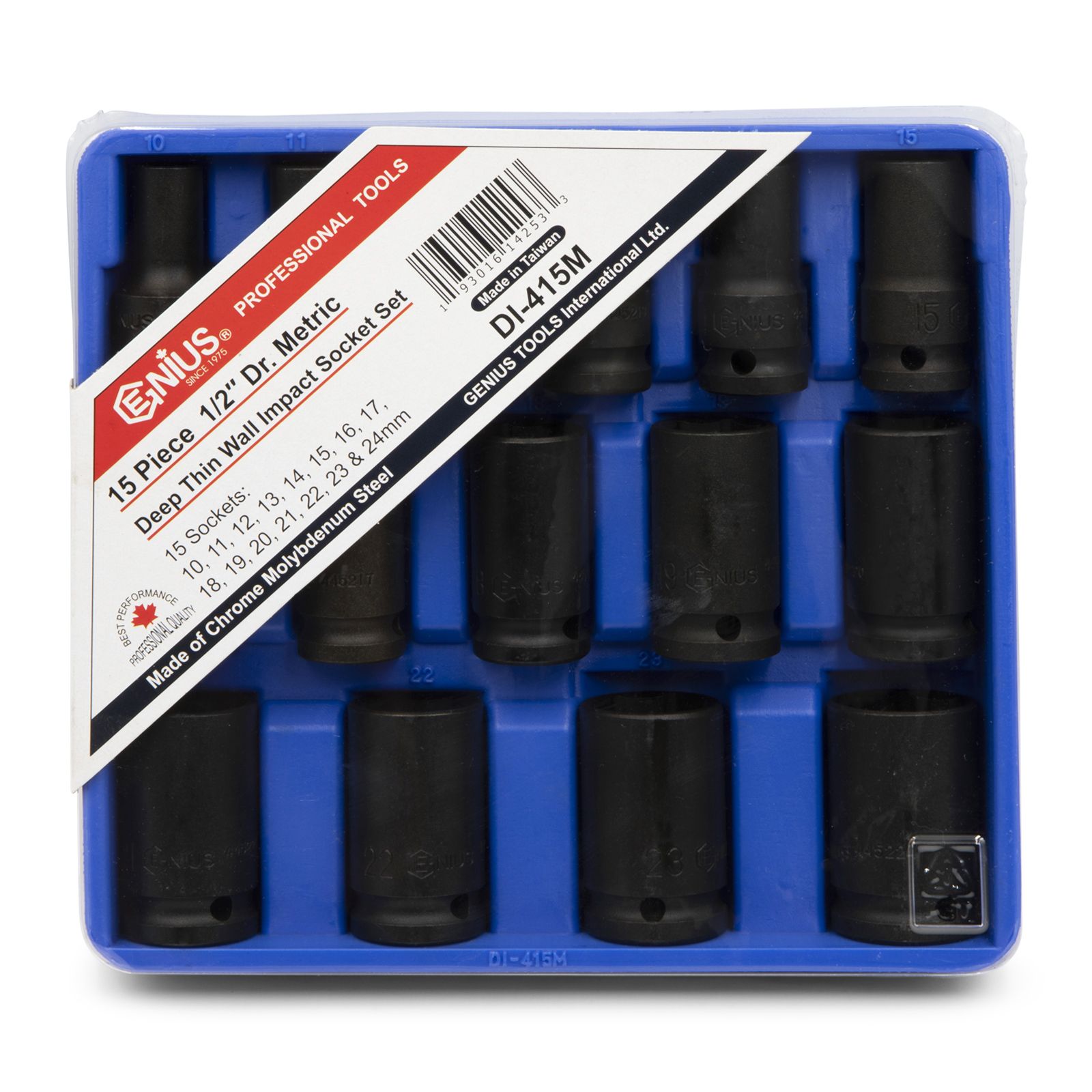 Genius Tools 15 Piece 1/2