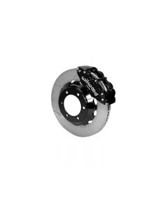 Wilwood Forged Narrow Superlite 6R Big Brake Front Brake Kit (Hat) - Slotted Rotor - Black - Toyota Tacoma 2005-2015- WILW-140-14578