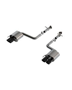 Borla S-Type Axle-Back Black Chrome Tips Exhaust System for Lexus RC-F (15-24) and IS500 (22-24) - 11981BC