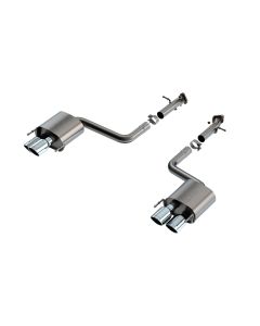 Borla S-Type Axle-Back Polish Tips Exhaust System for Lexus RC-F (15-24) and IS500 (22-24) - 11981