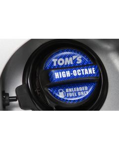 TOM'S Racing Fuel Cap Garnish Sticker High-Octane / Blue Color - TMS-77315-TS001-B1