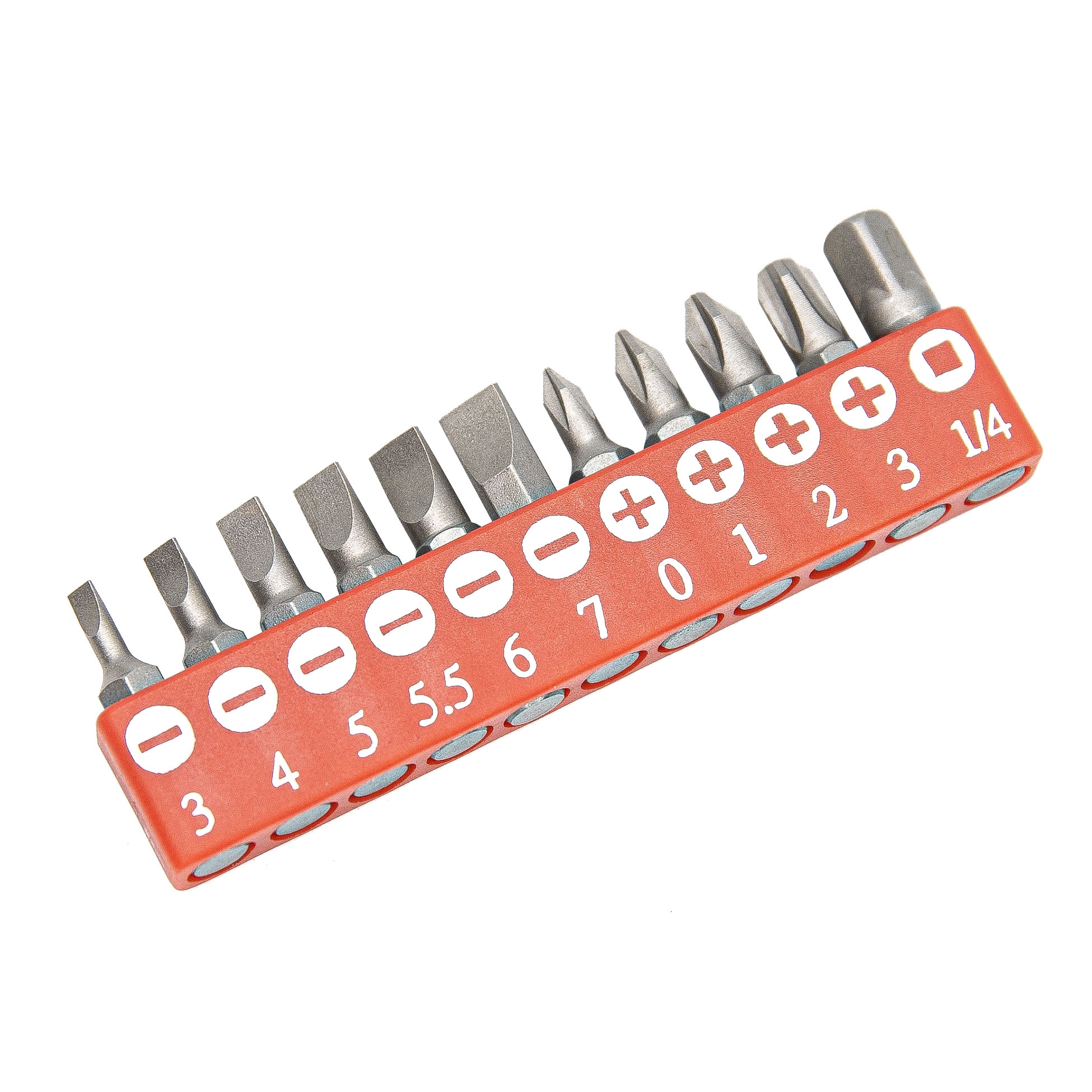 Genius Tools 11 Piece Slotted & Philips Screwdriver Bit Set - SB